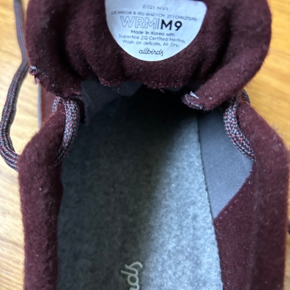 NWT All Birds shoes in burgundy color - Picture 2 of 3